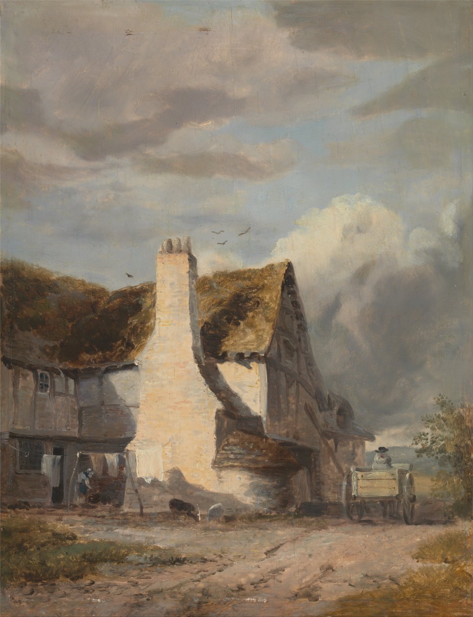 Stuga vid en landsväg av Augustus Wall Callcott