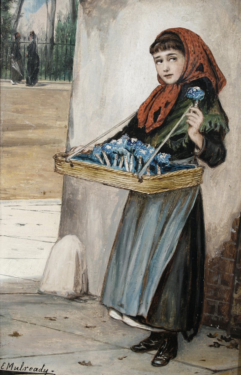 Ett öga på en förväntad köpare av Augustus Edwin Mulready