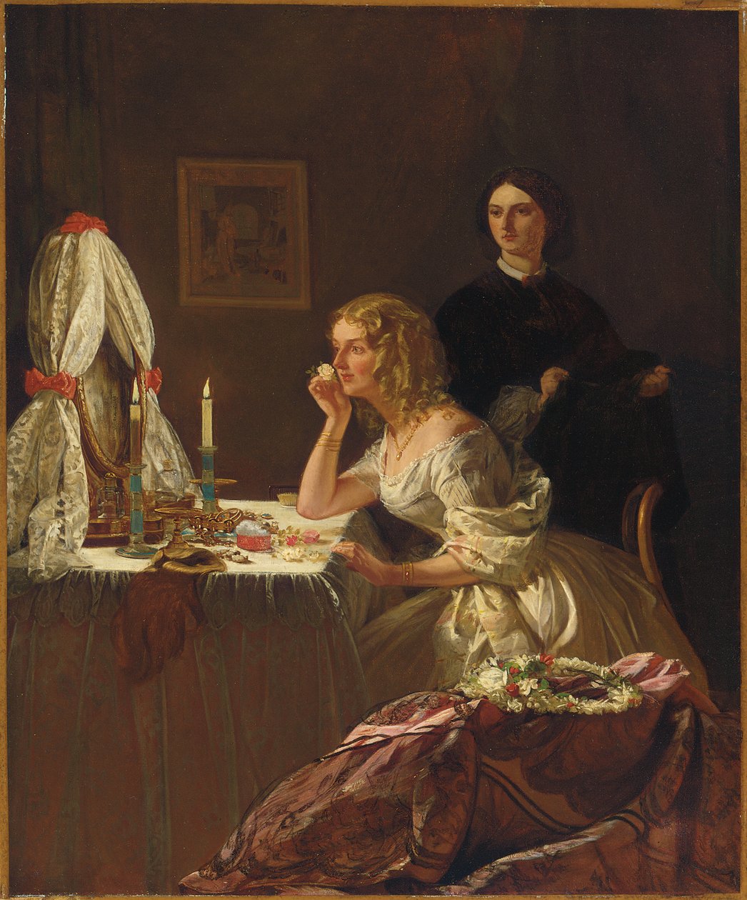 En ung dam på hennes toalett av Augustus Leopold Egg