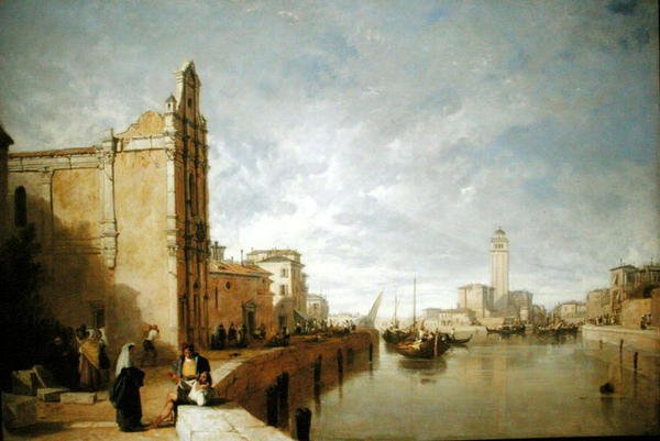 Venedig (olja på duk) av Augustus Wall Callcott