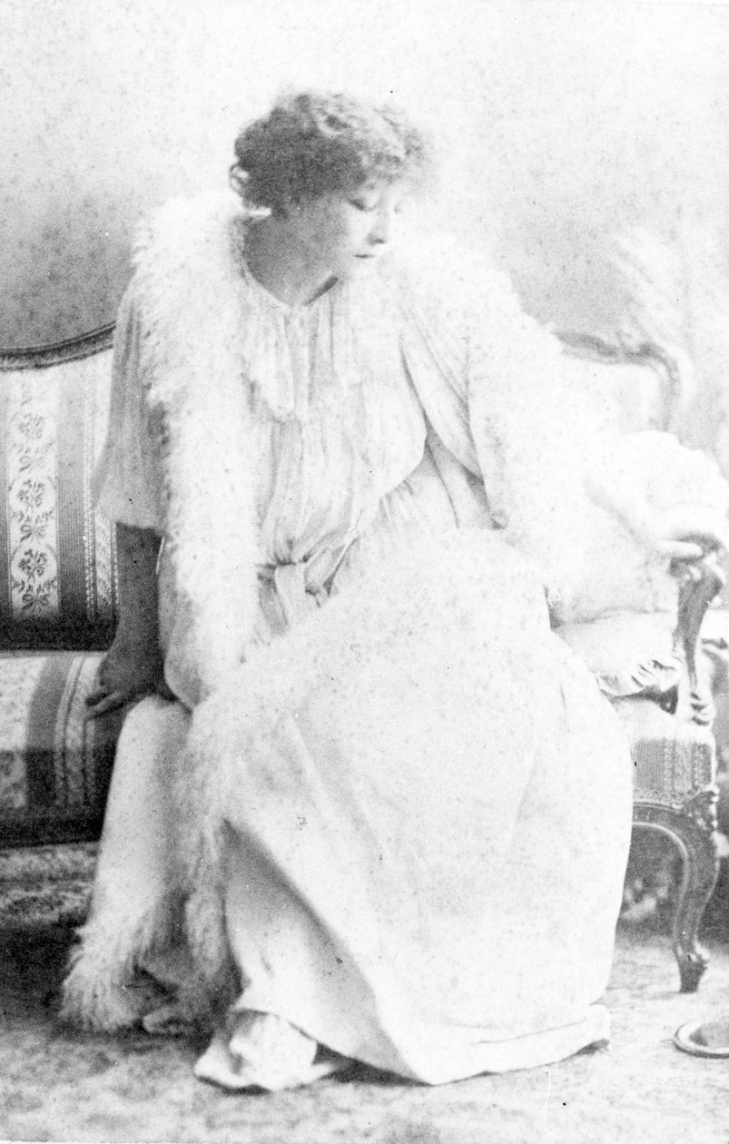 Porträtt av Sarah Bernhardt (1844-1923) av Australian School