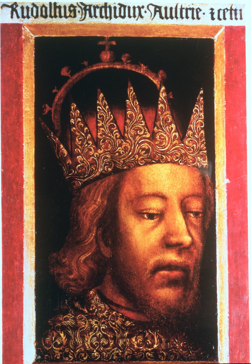 Rudolf IV, Mfalme wa Austria na Tyrol (1339-65), c.1360 (jopo)swed av Austrian School