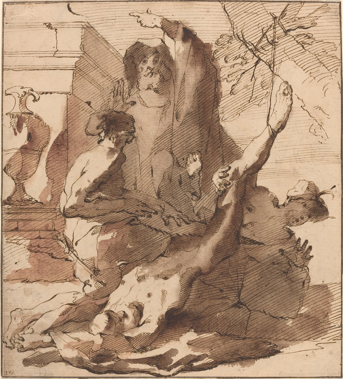 Sankt Simons martyrskap av Austrian 18th Century