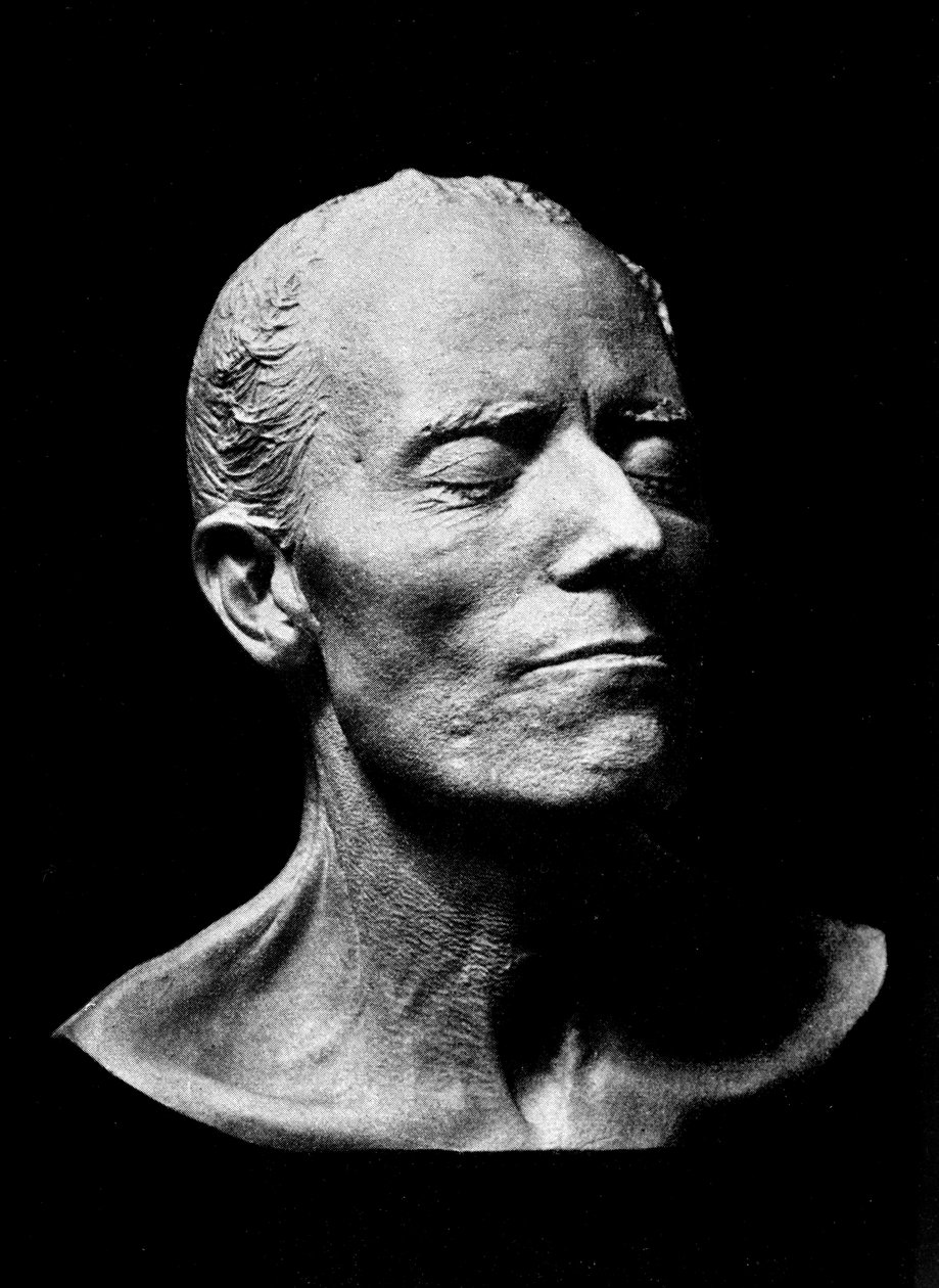 Gustav Mahlers dödsmask, 1911 (gips) av Austrian School