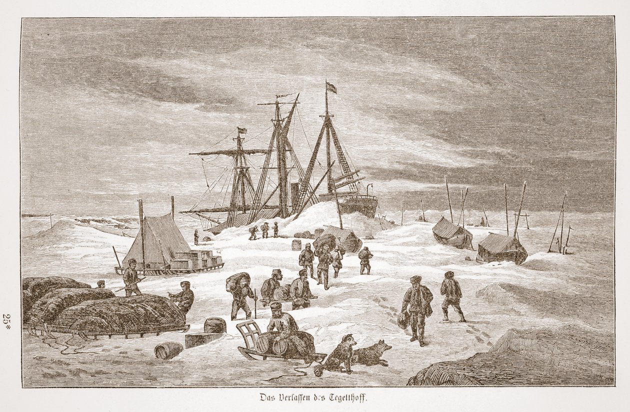Lämnar Tegetthoff, 1876 av Austrian School