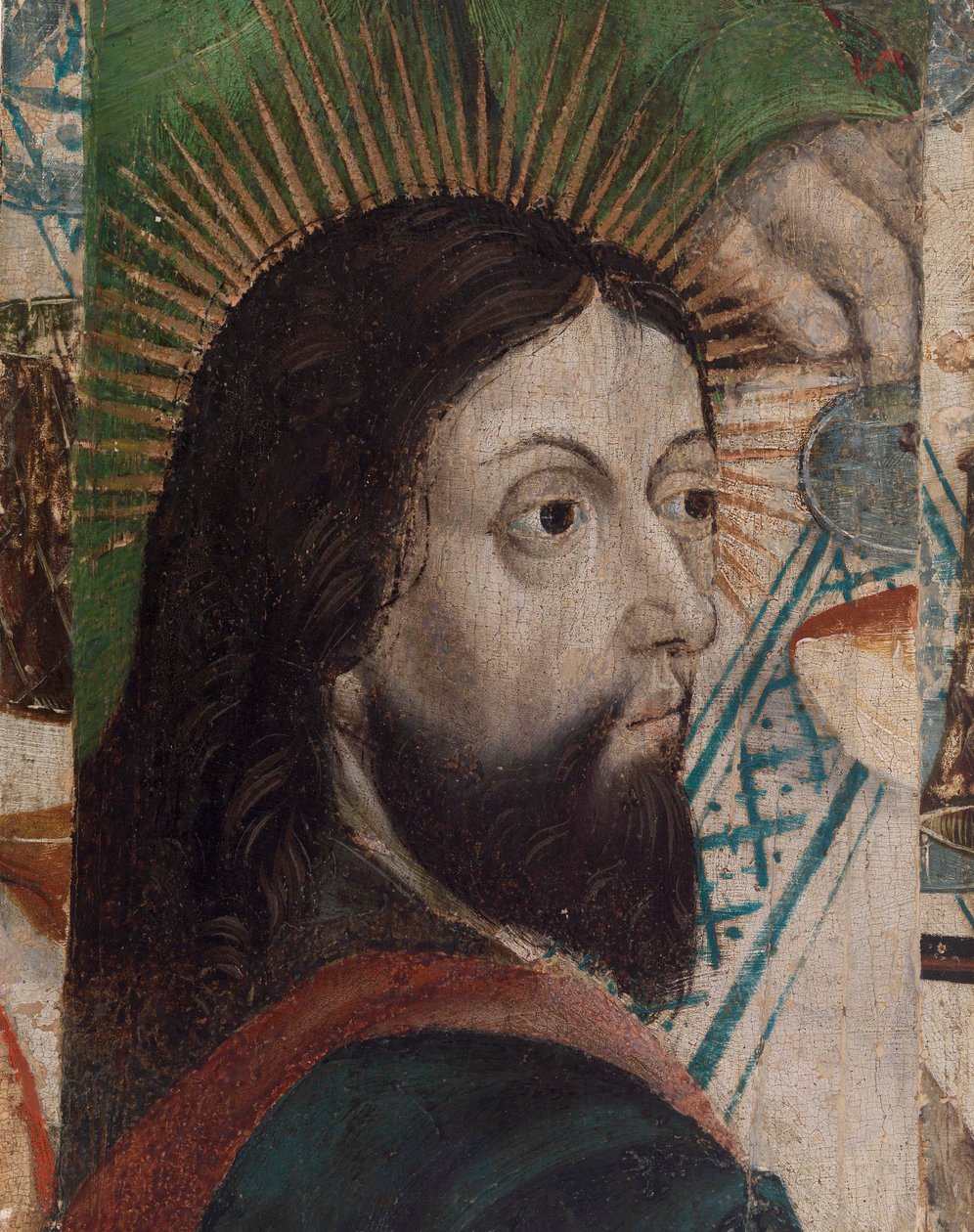 Saints Head, 1450 av Austrian School