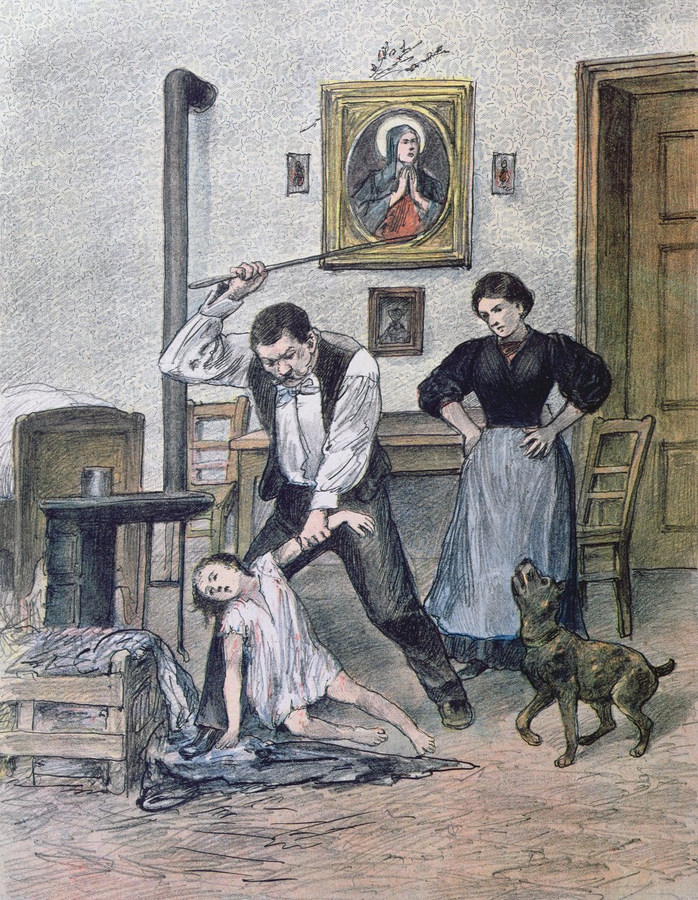 Den grymme fadern, 1897 av Austrian School