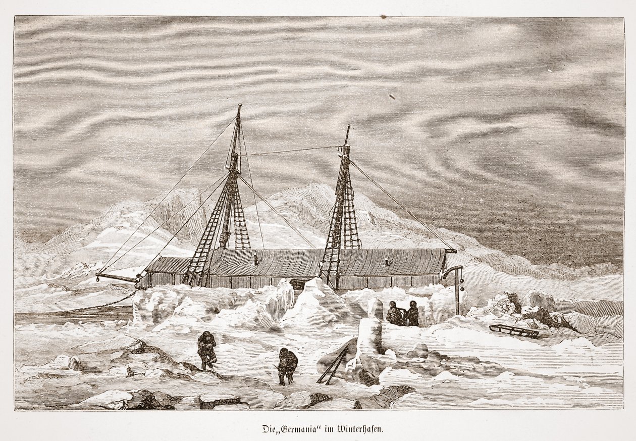 Germania klädd för vintern, 1876 av Austrian School