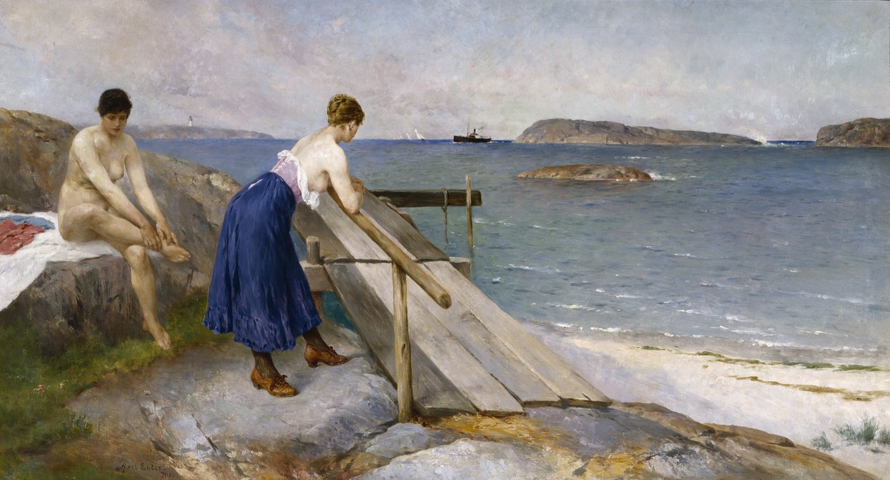 Badande kvinnor av Axel Hjalmar Ender