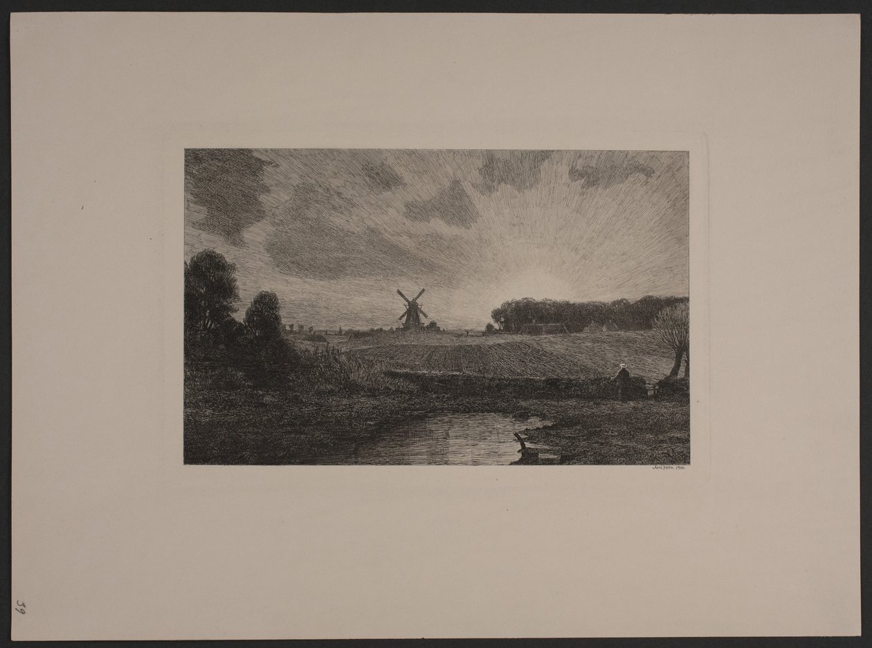 Solnedgång av Axel Holm