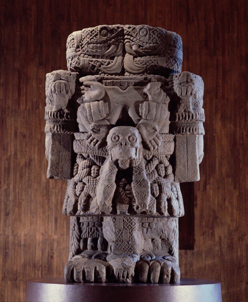 Coatlicue, sen efter klassisk period (1300-1521) av Aztec
