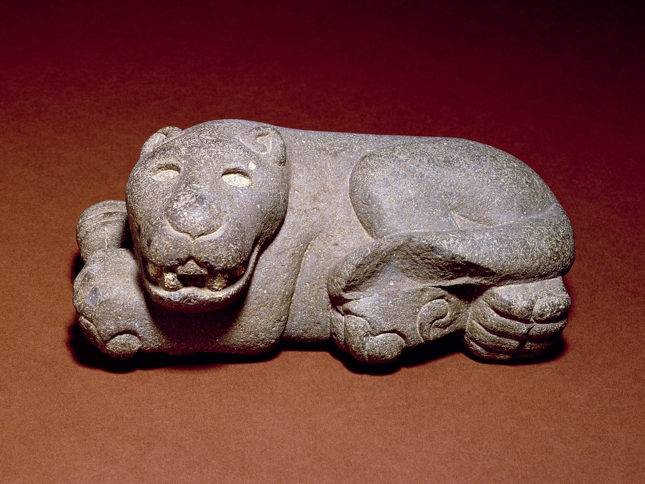 Liggande Jaguar, 1440-1521 av Aztec