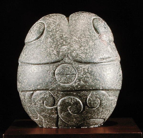 Abstrakt hjärta, sen efter klassisk period (sten) av Aztec Aztec