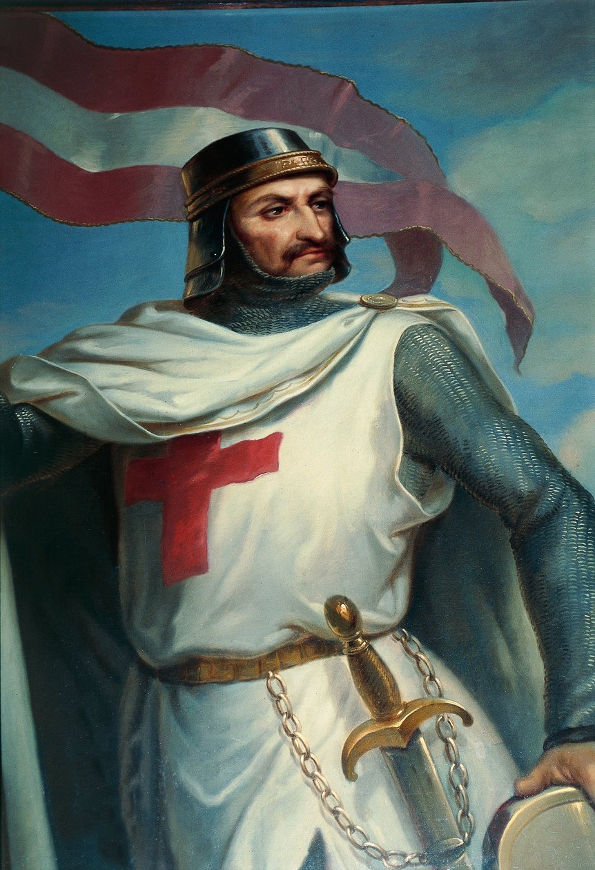 Crusaders Gallery, av B. Strobl (1857-1860) (fresk) av B. Strobl