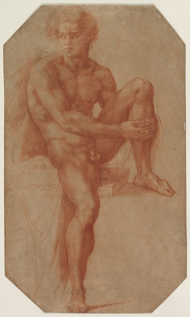 Sittande man naken, c. 1516-1520. av Baccio Bandinelli