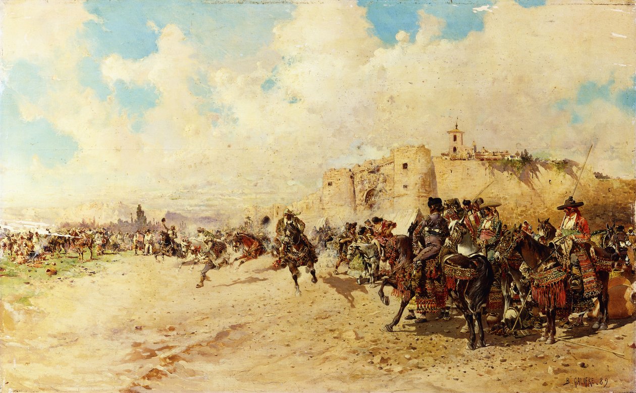 Gipsy Fair, 1889 av Baldomero Gallofre Ximenis