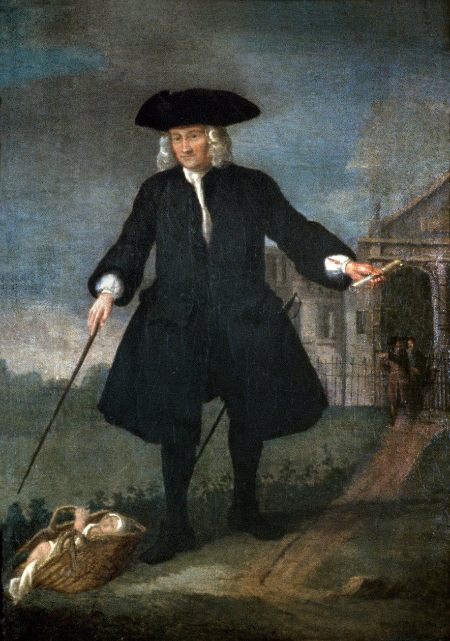 Porträtt av kapten Thomas Coram (ca 1668-1751) av Balthasar Nebot