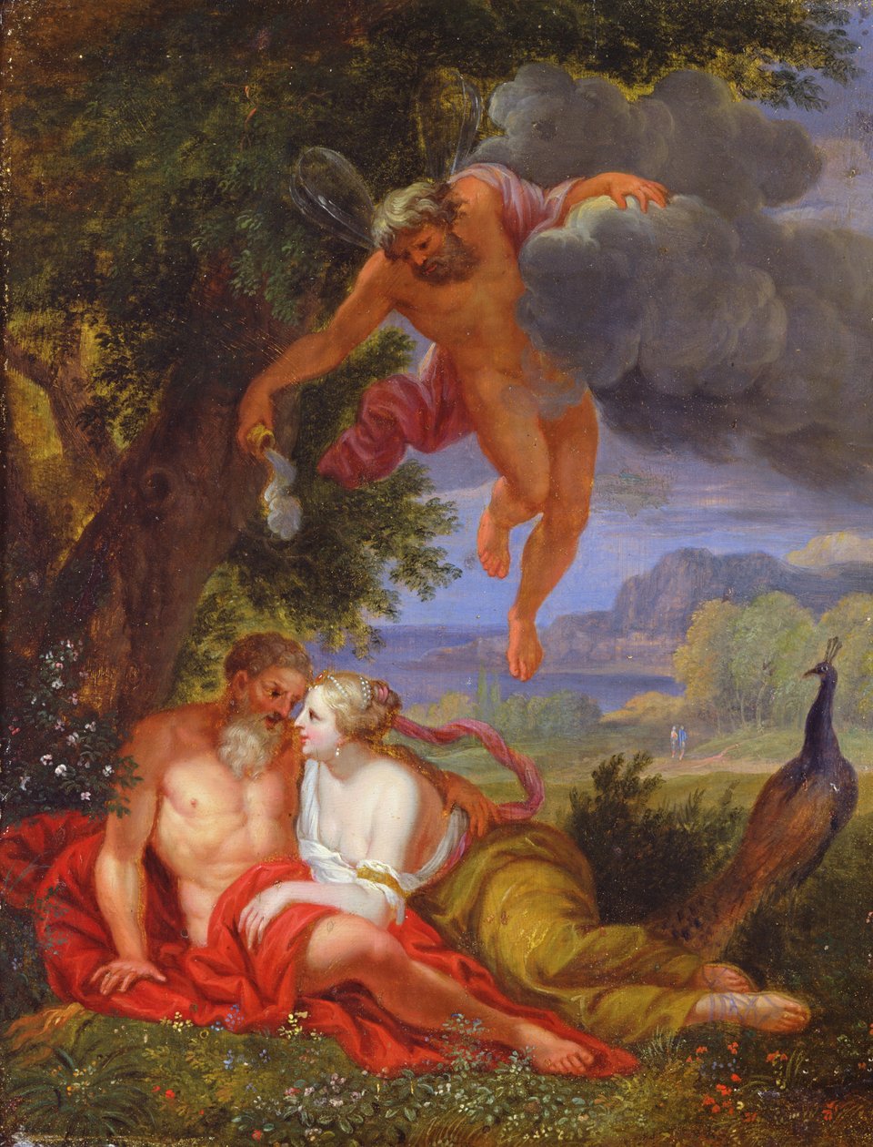 Hypnos skickar Jupiter och Juno att sova av Balthasar Beschey