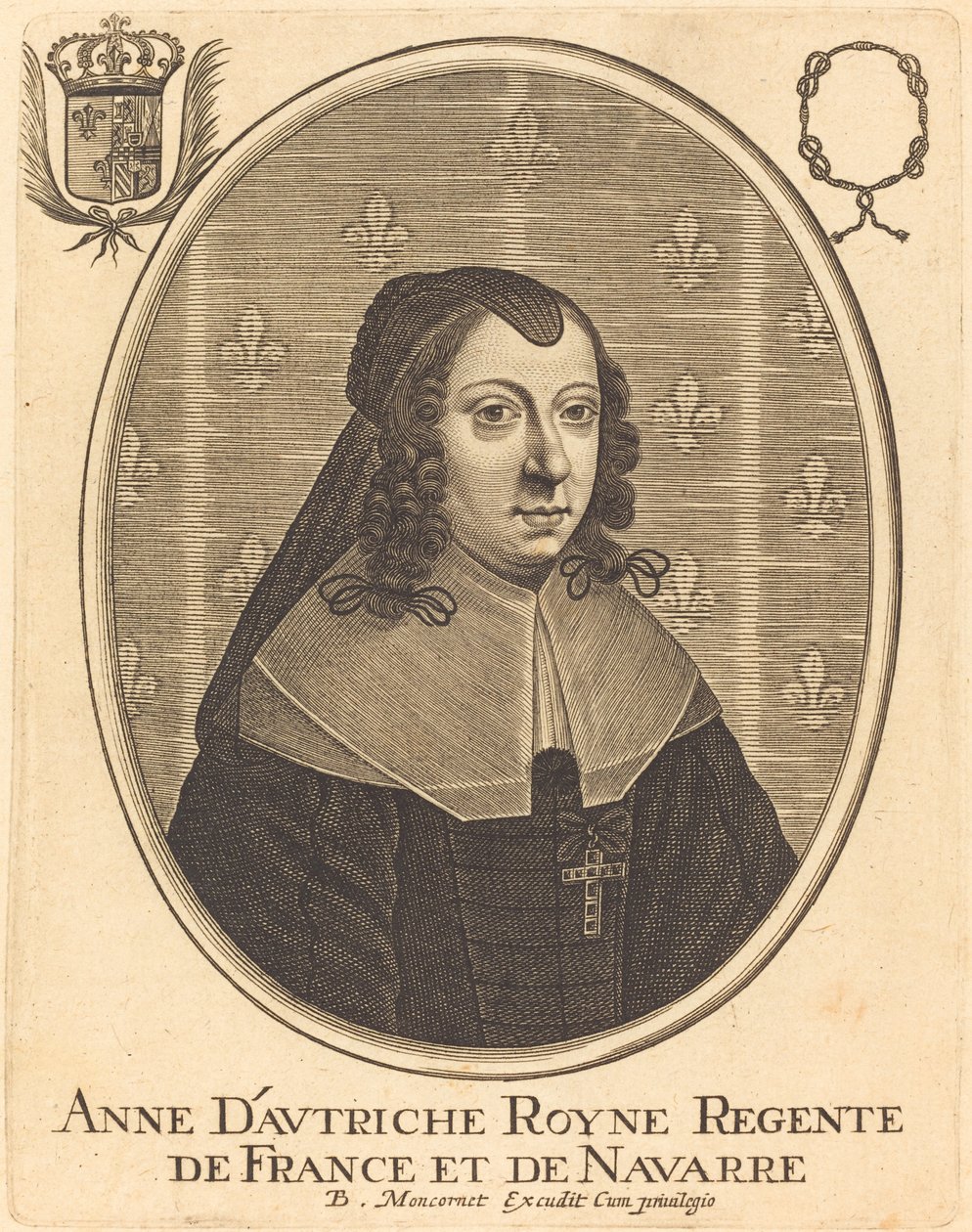 Anne av Österrike av Balthasar Moncornet