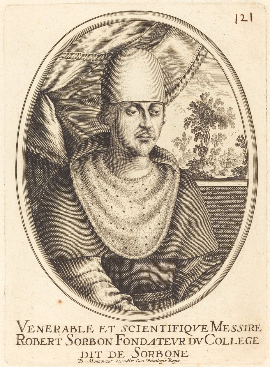 Robert av Sorbon av Balthasar Moncornet