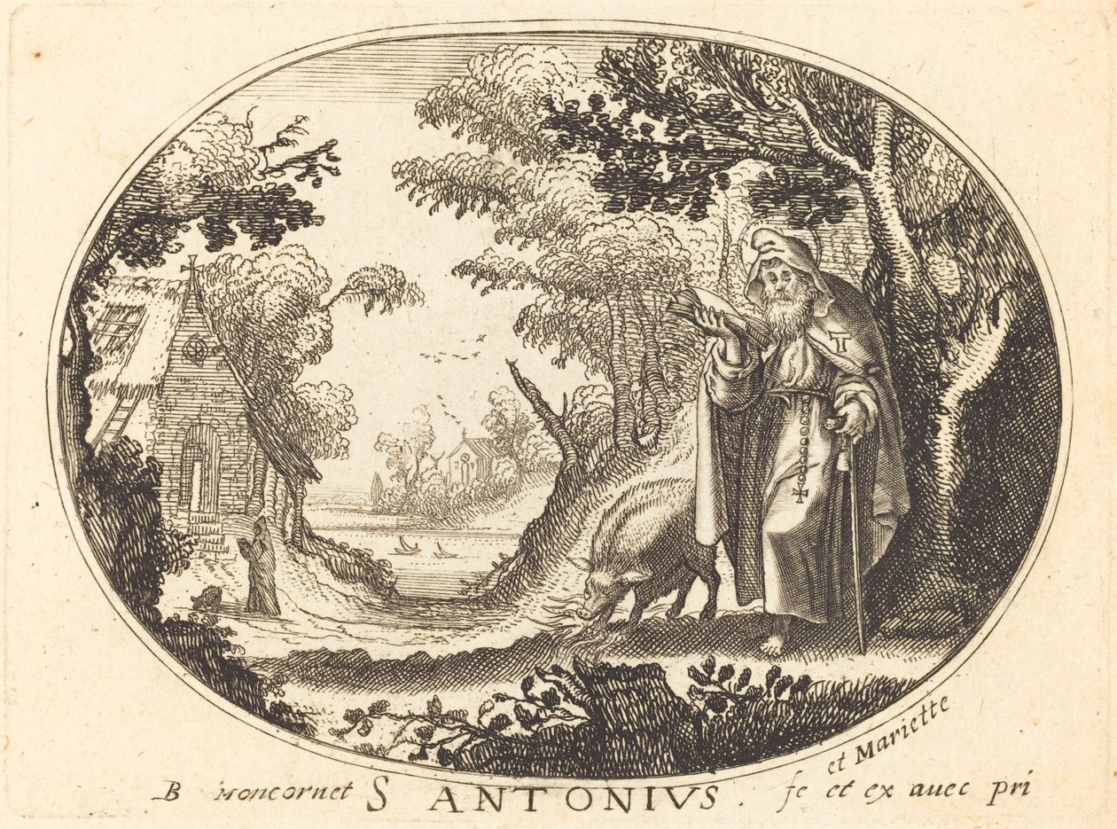 Sankt Antonius av Balthasar Moncornet