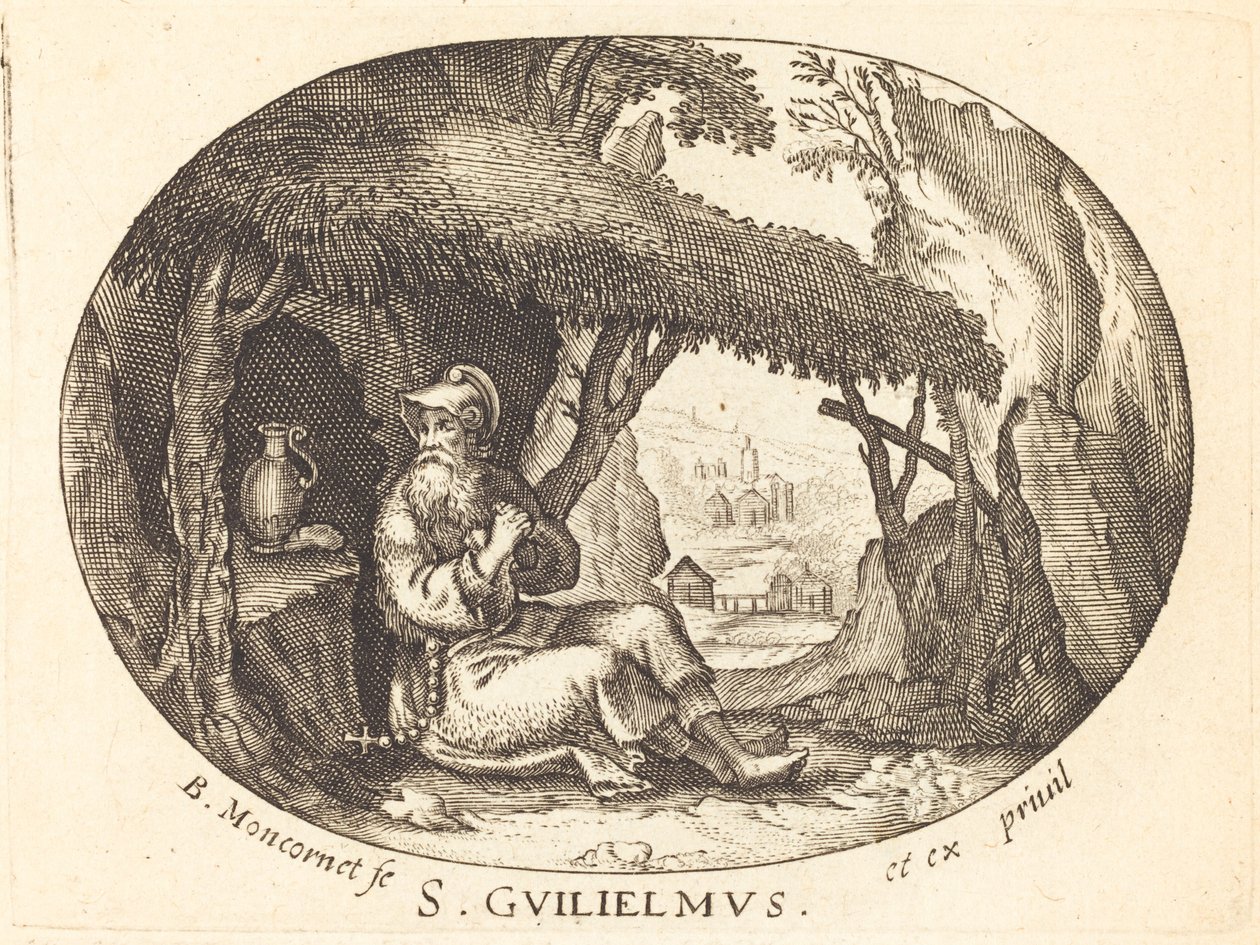 Saint William Eremiten av Balthasar Moncornet