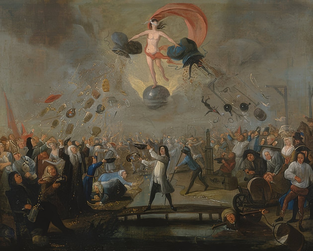 Allegori om ödet. Omkring 1730 av Balthasar Nebot