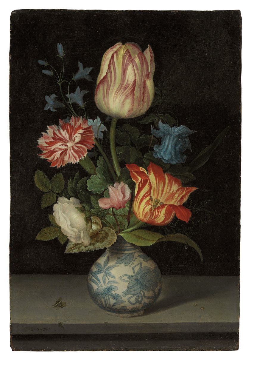 Blomstycke i en Wanli-vas av Balthasar van der Ast