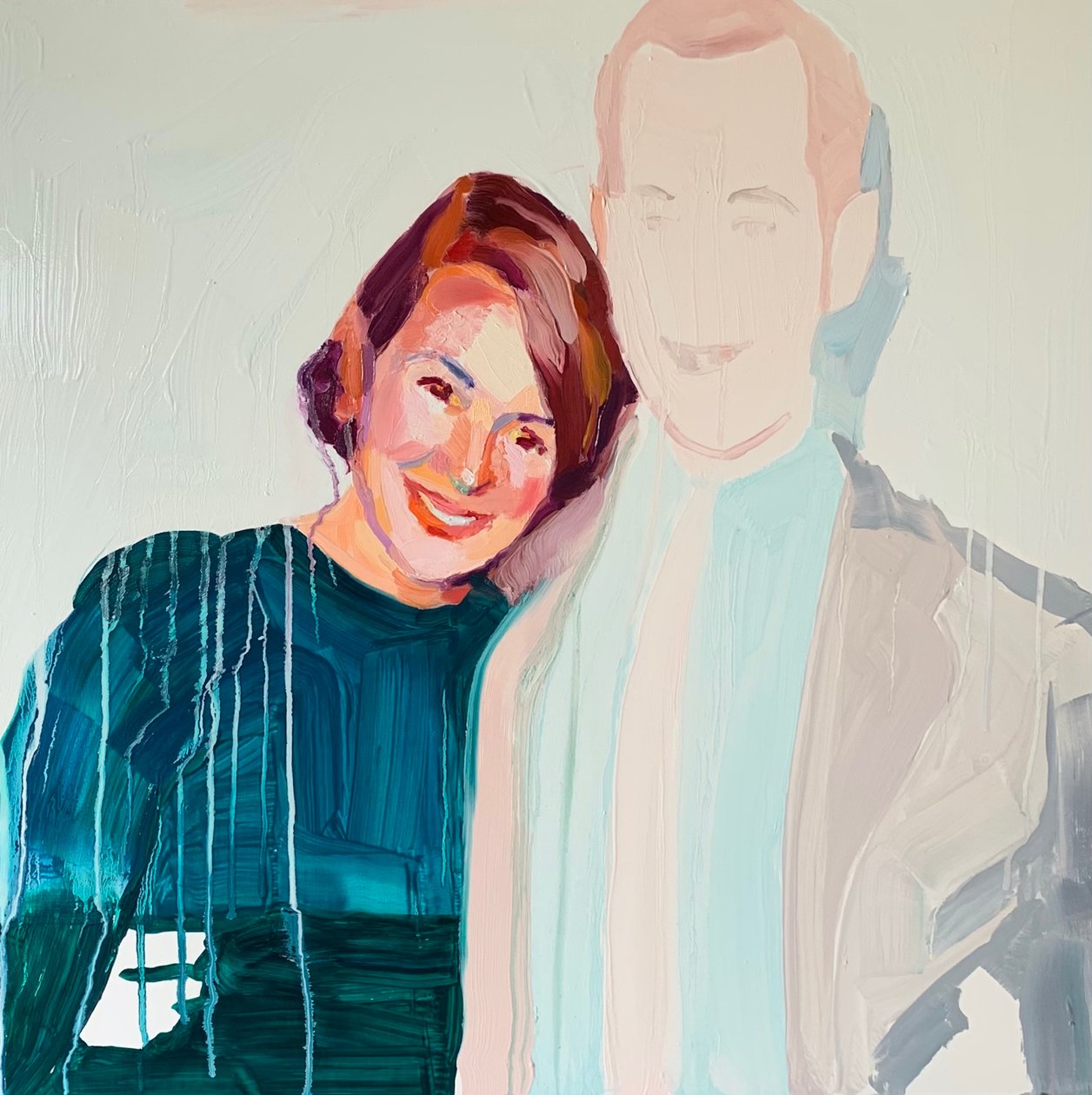 Nostalgia, 2021 (olja på polyesterduk) av Barbara Hoogeweegen