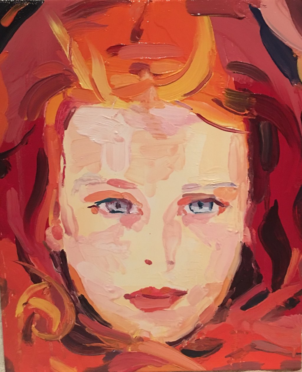 "On fire", 2017 av Barbara Hoogeweegen