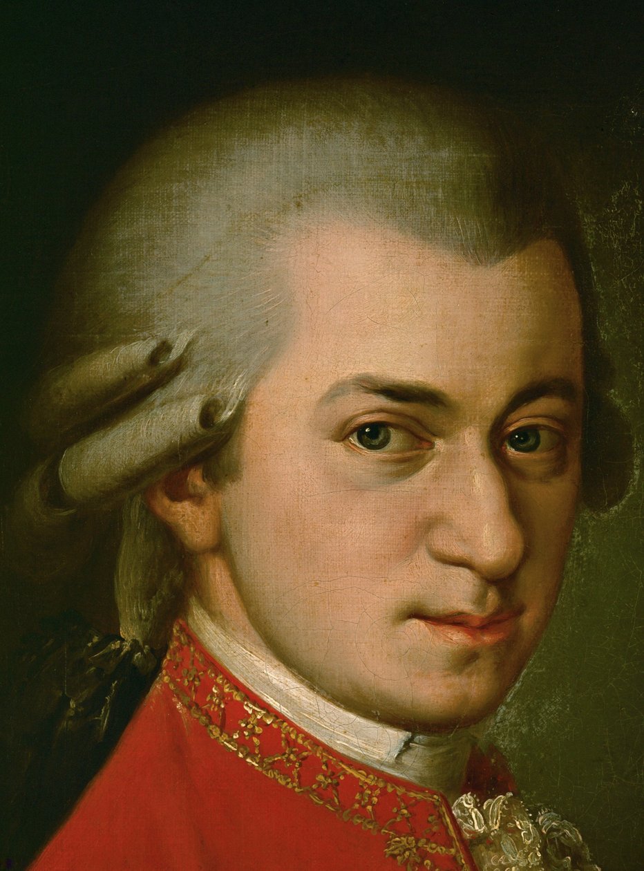 Wolfgang Amadeus Mozart ... (olja på duk) av Barbara Krafft