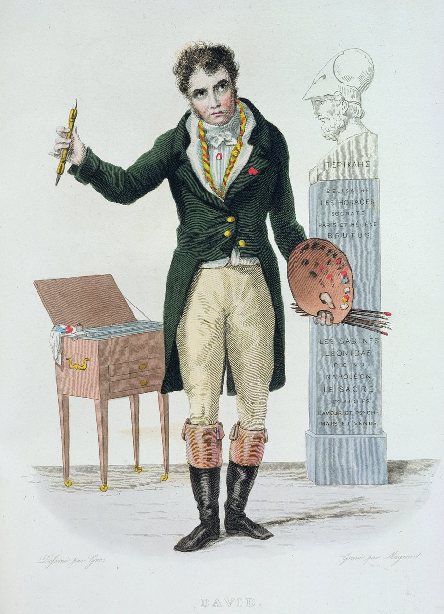 Jacques Louis David (1771-1835), illustration för 
