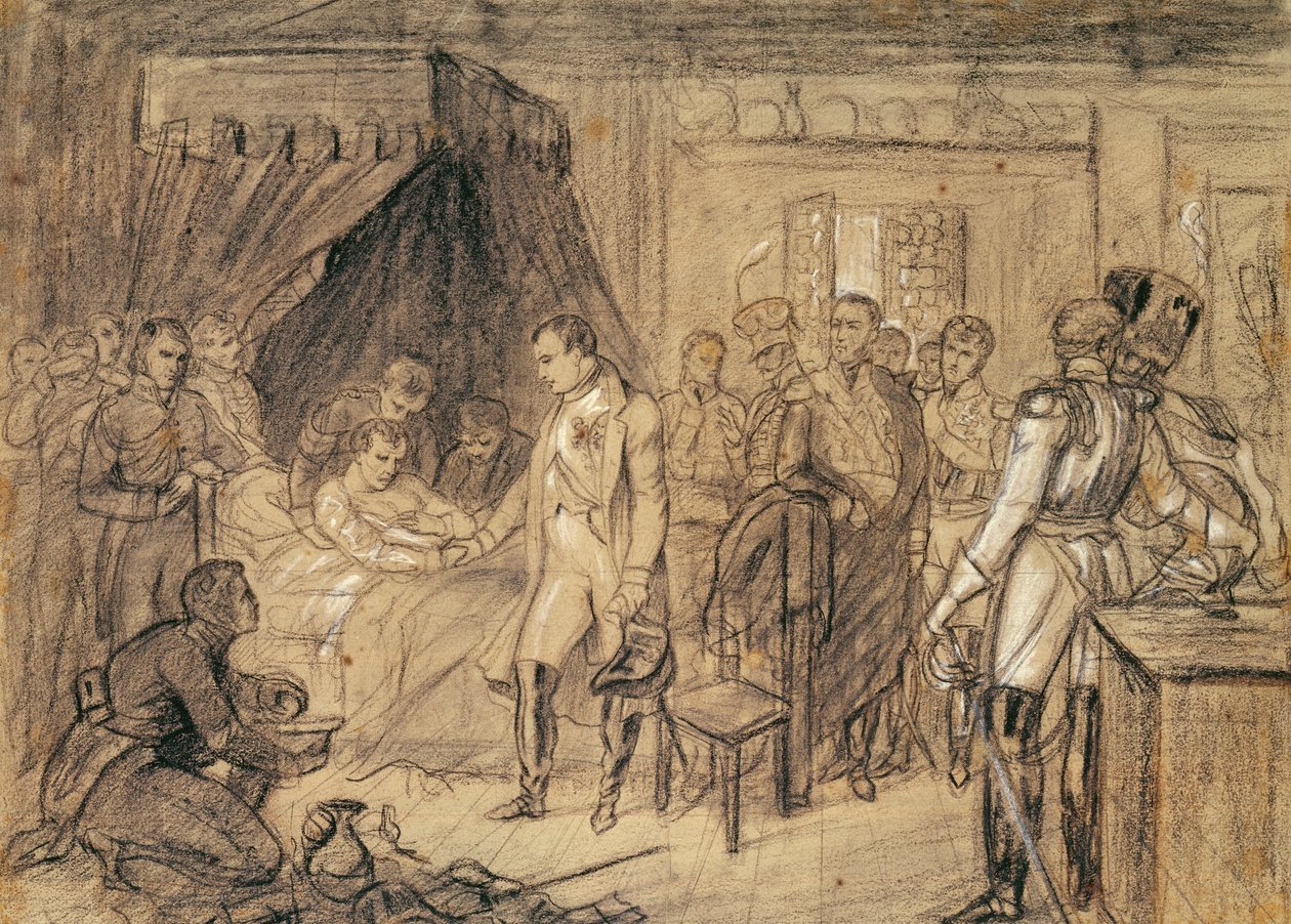 Marskalken Jean Lannes (1769-1809) död, hertig av Montebello av Antoine Jean Gros