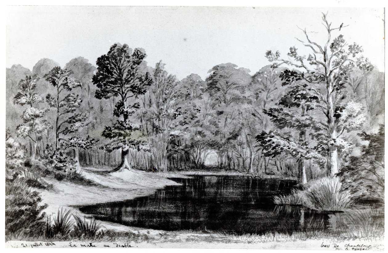 Djävulens pool i Bois de Chanteloup, 1844 av Maurice Sand