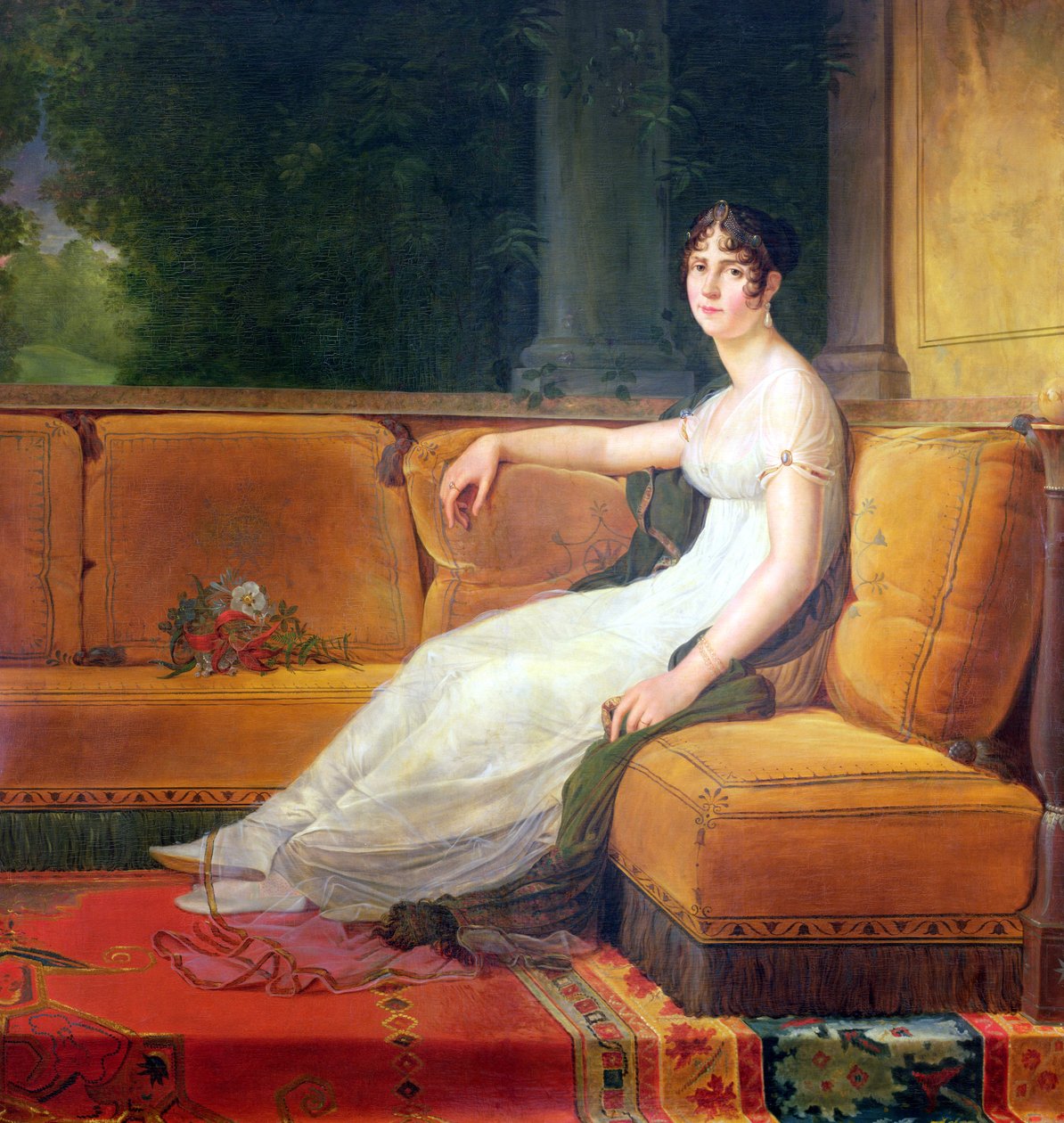 Kejsarinnan Josephine (1763-1814) i Malmaison, ca 1801 av Baron François Pascal Simon Gérard