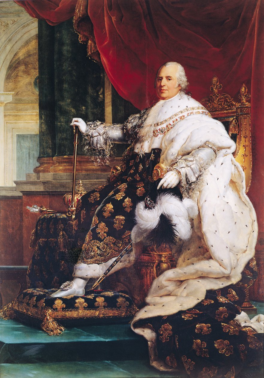 Ludvig XVIII (1755-1824) av Baron François Pascal Simon Gérard