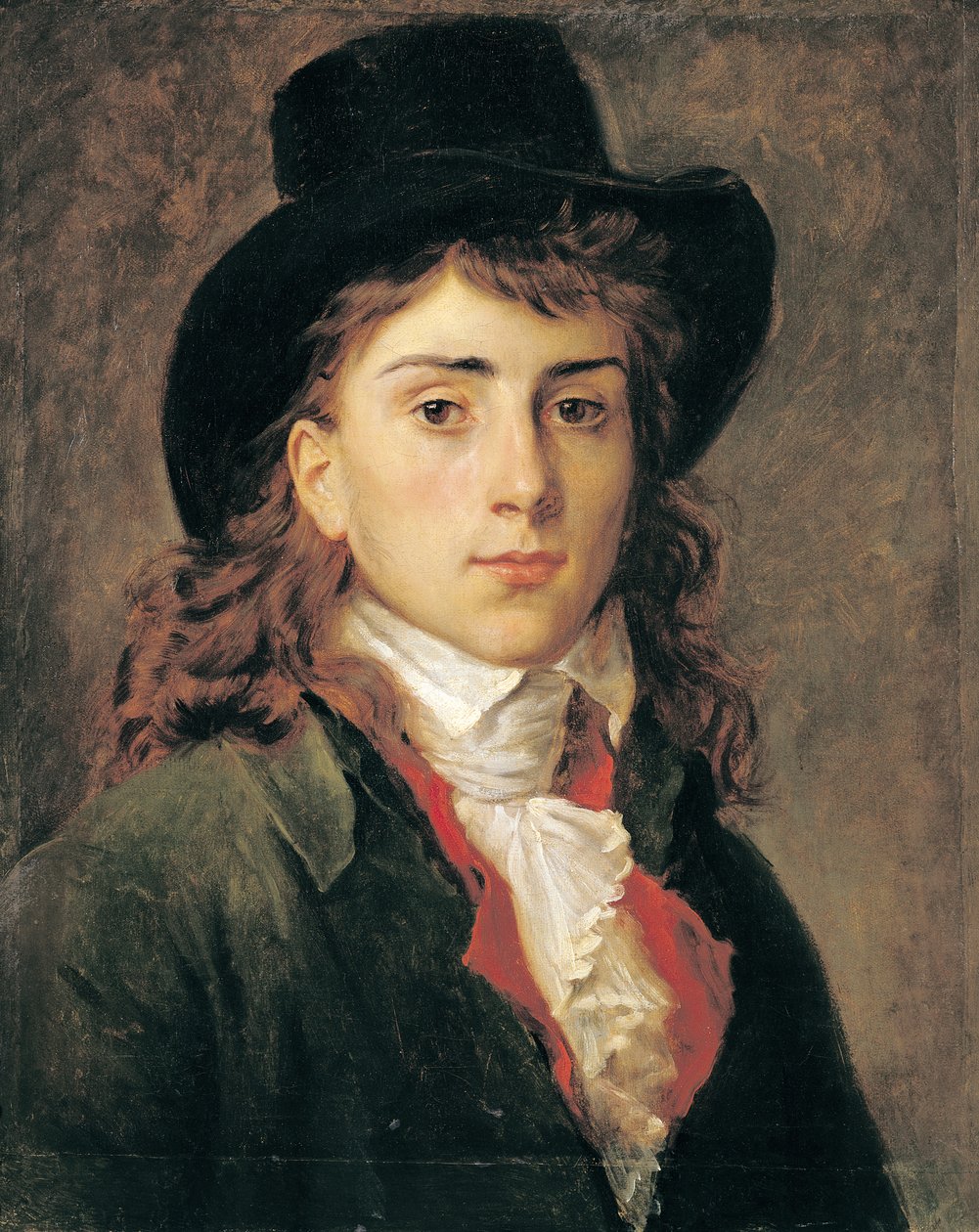 Porträtt av baron Antoine Jean Gros (1771-1835) 20 år gammal av Baron François Pascal Simon Gérard