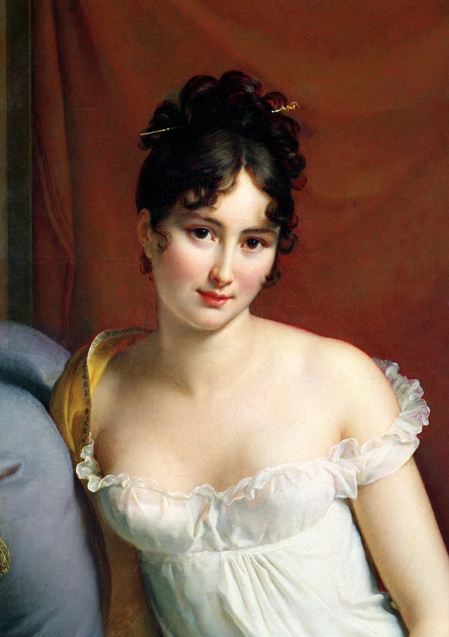 Porträtt av Madame Recamier (1777-1849) (detalj av 2292) av Baron François Pascal Simon Gérard