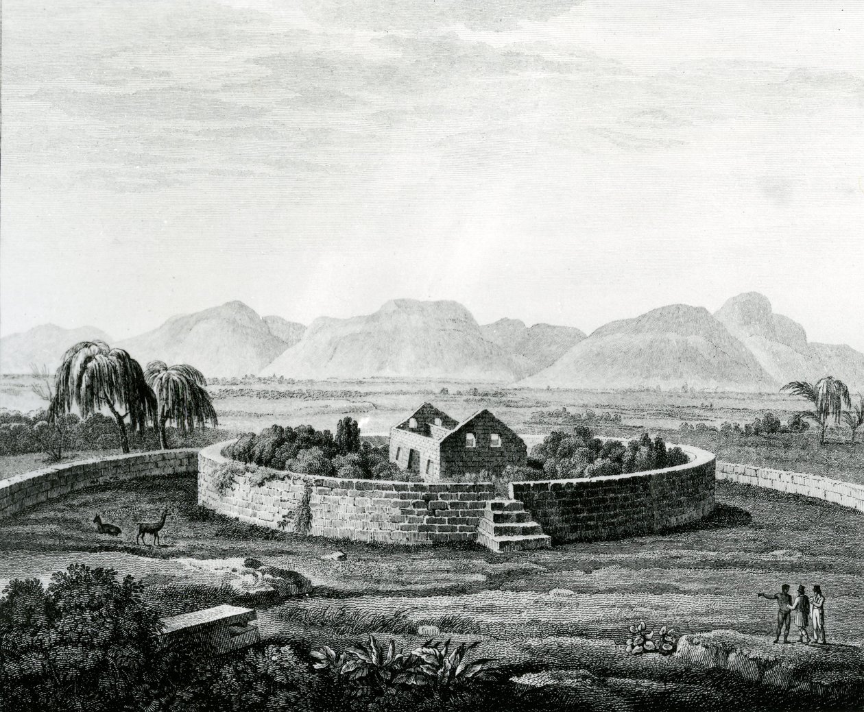 Peruanska monumentet Canar av Baron Friedrich Alexander von Humboldt