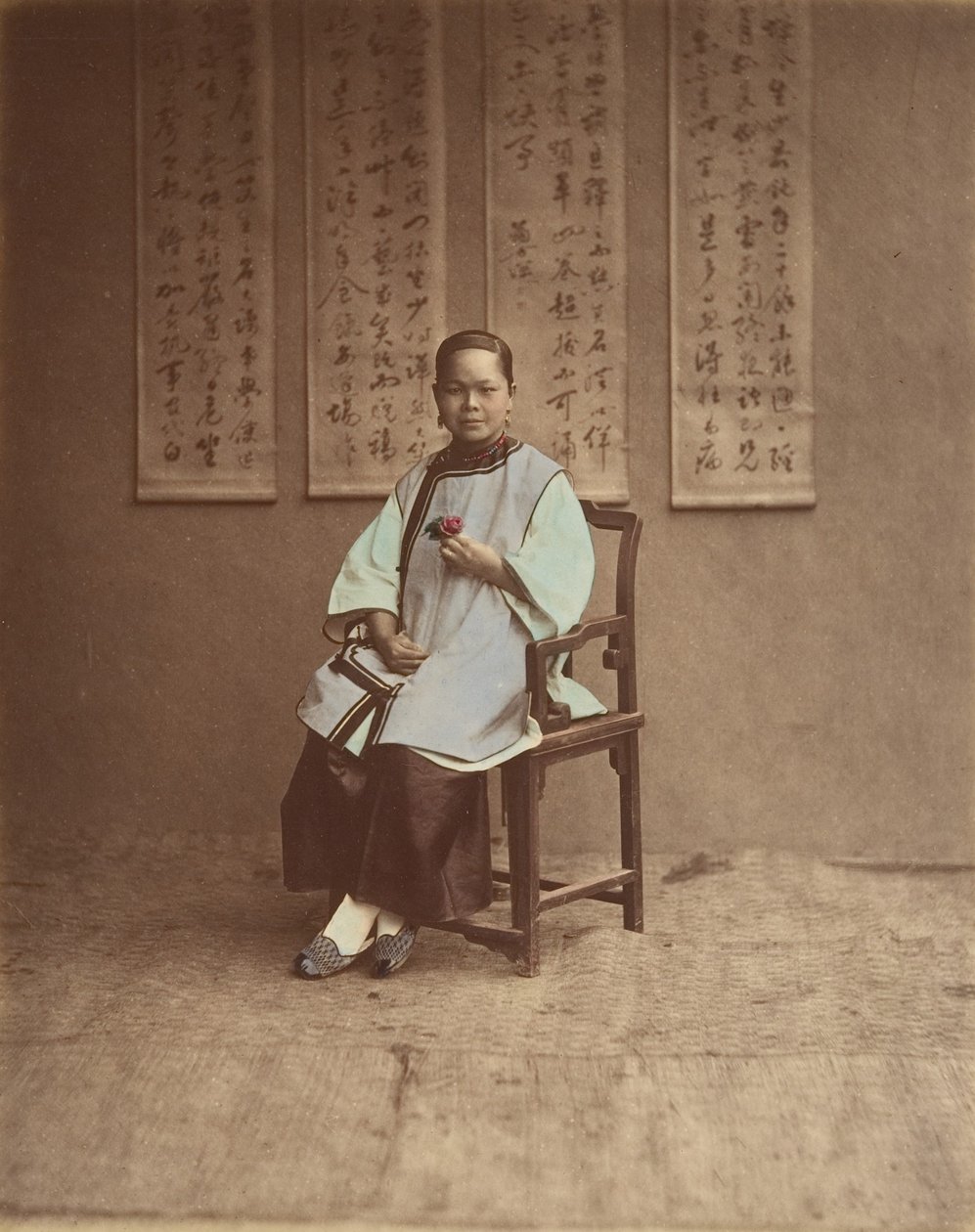 Flicka från Shanghai, 1870-talet. av Baron Raimund von Stillfried