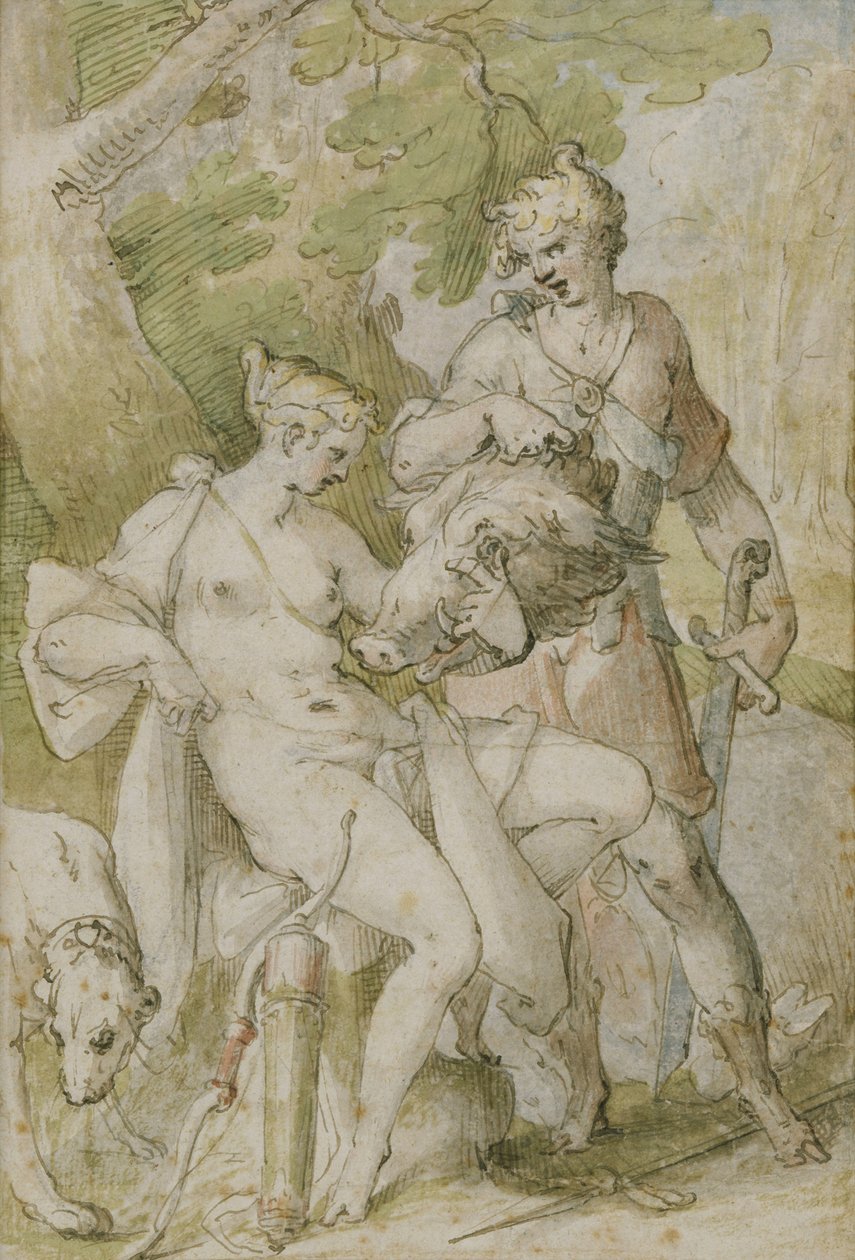 Mytologisk scen av Bartholomaeus Spranger
