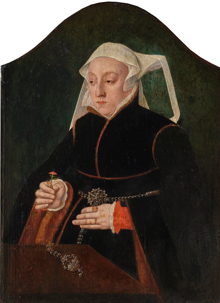 Kvinnligt porträtt. av Bartholomäus Bruyn