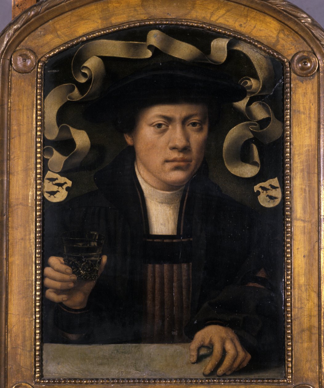 Porträtt av en ung man, 1501-50 av Bartholomaeus Bruyn