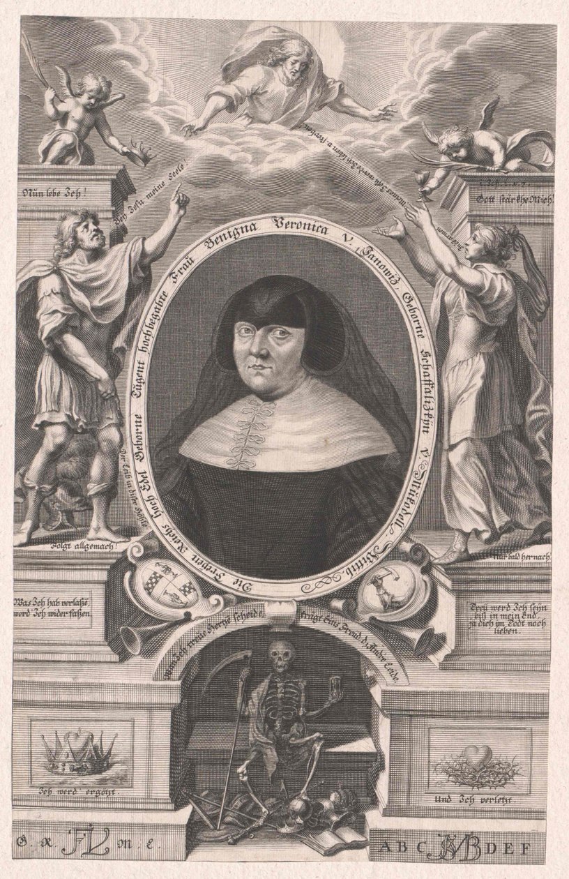 Benigna Veronica Schaffalizky von Mukodell (tryck) av Bartholomäus Kilian