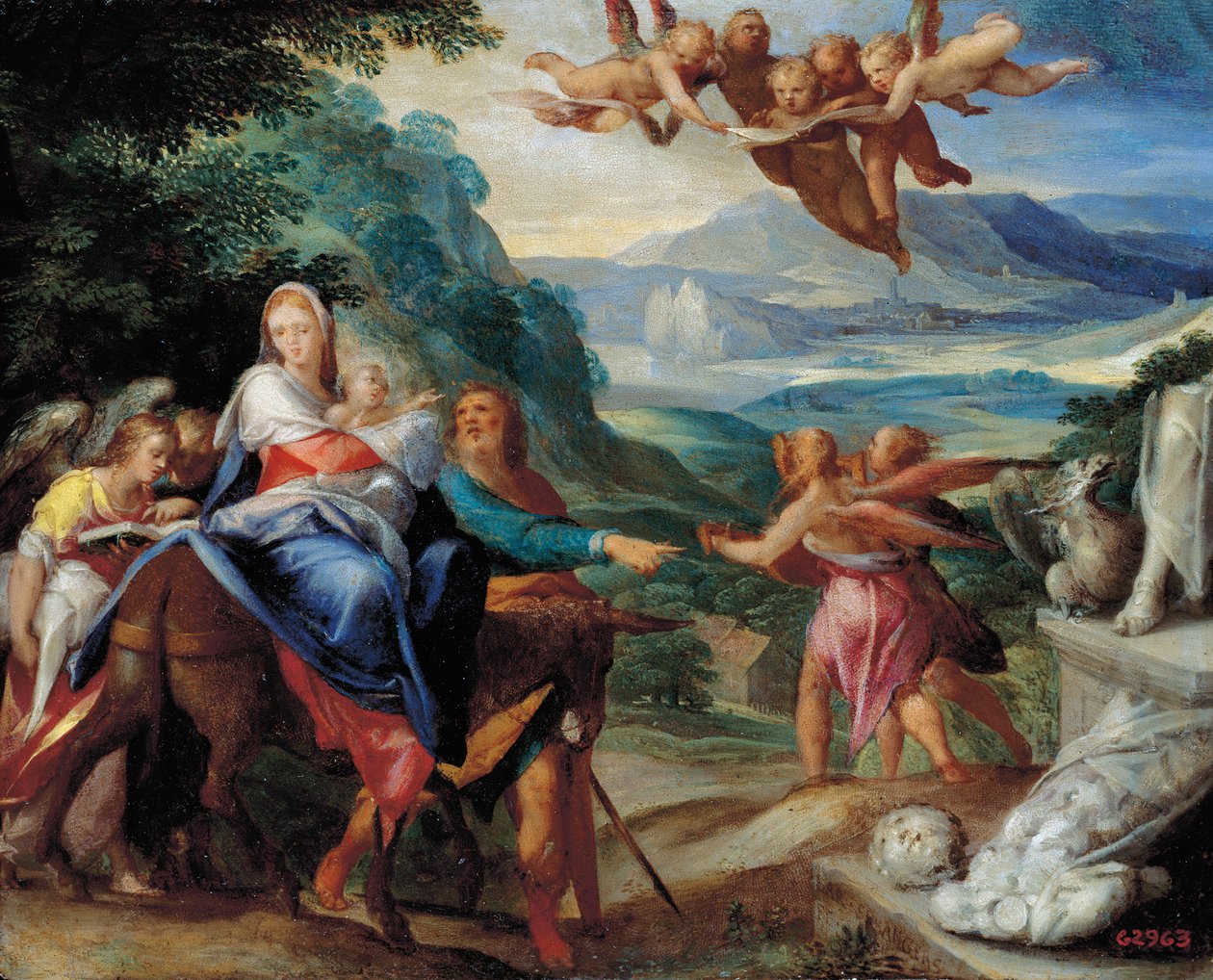 Flygningen till Egypten av Bartholomaeus Spranger