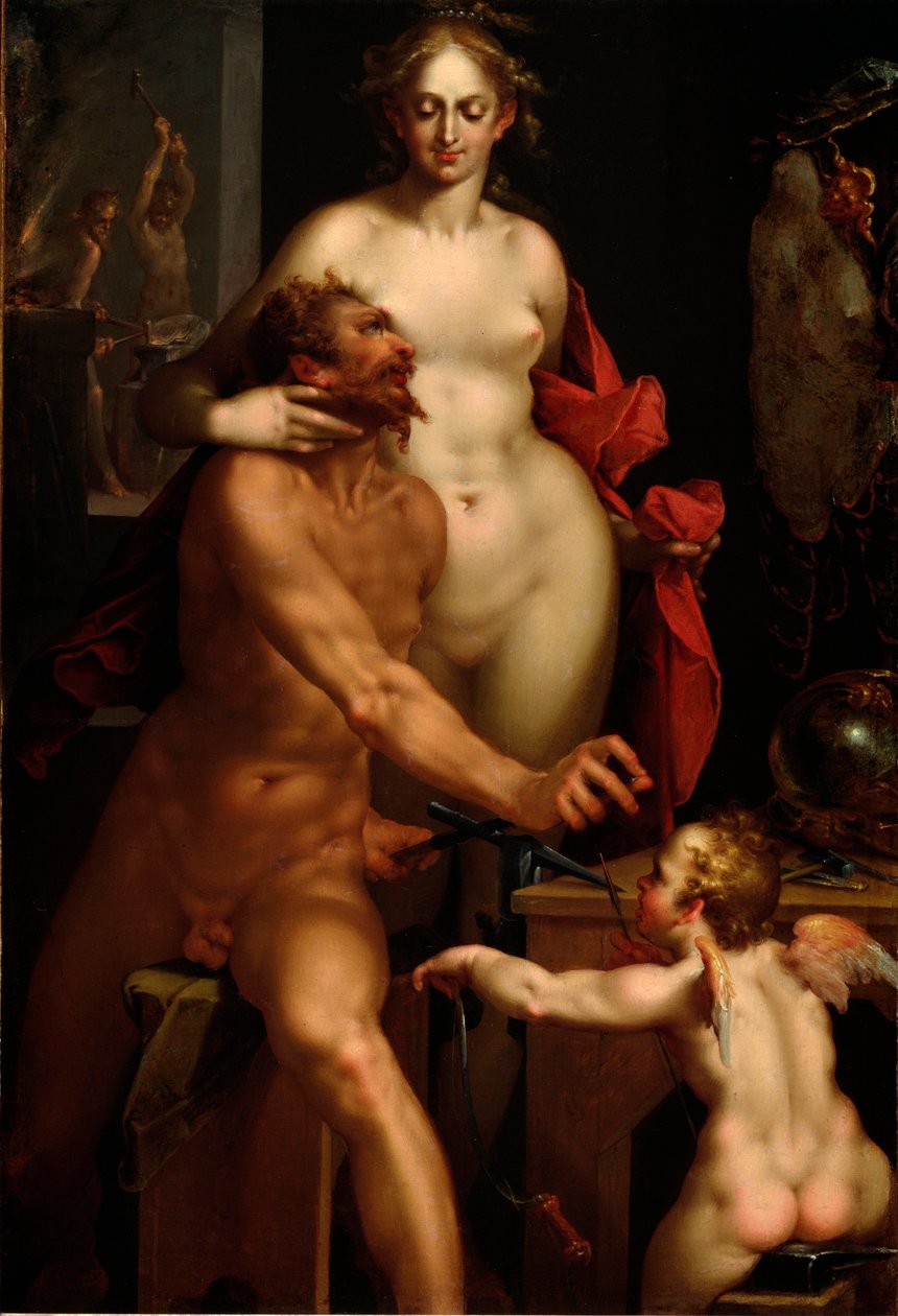 Venus och Vulcanus (målning av Bartholomaeus Spranger