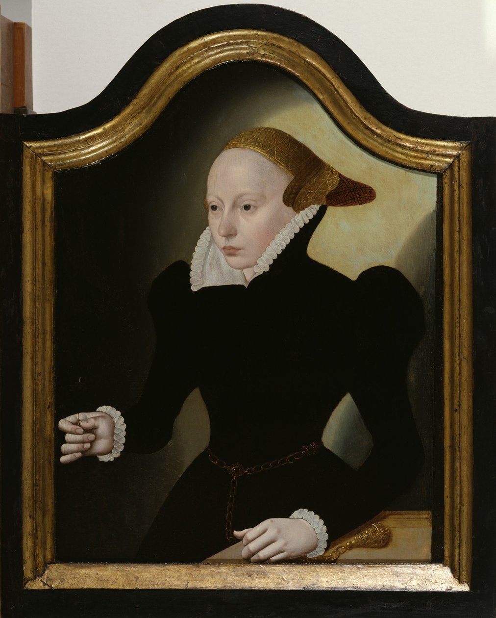 Porträtt av en ung kvinna av Bartholomaeus Bruyn