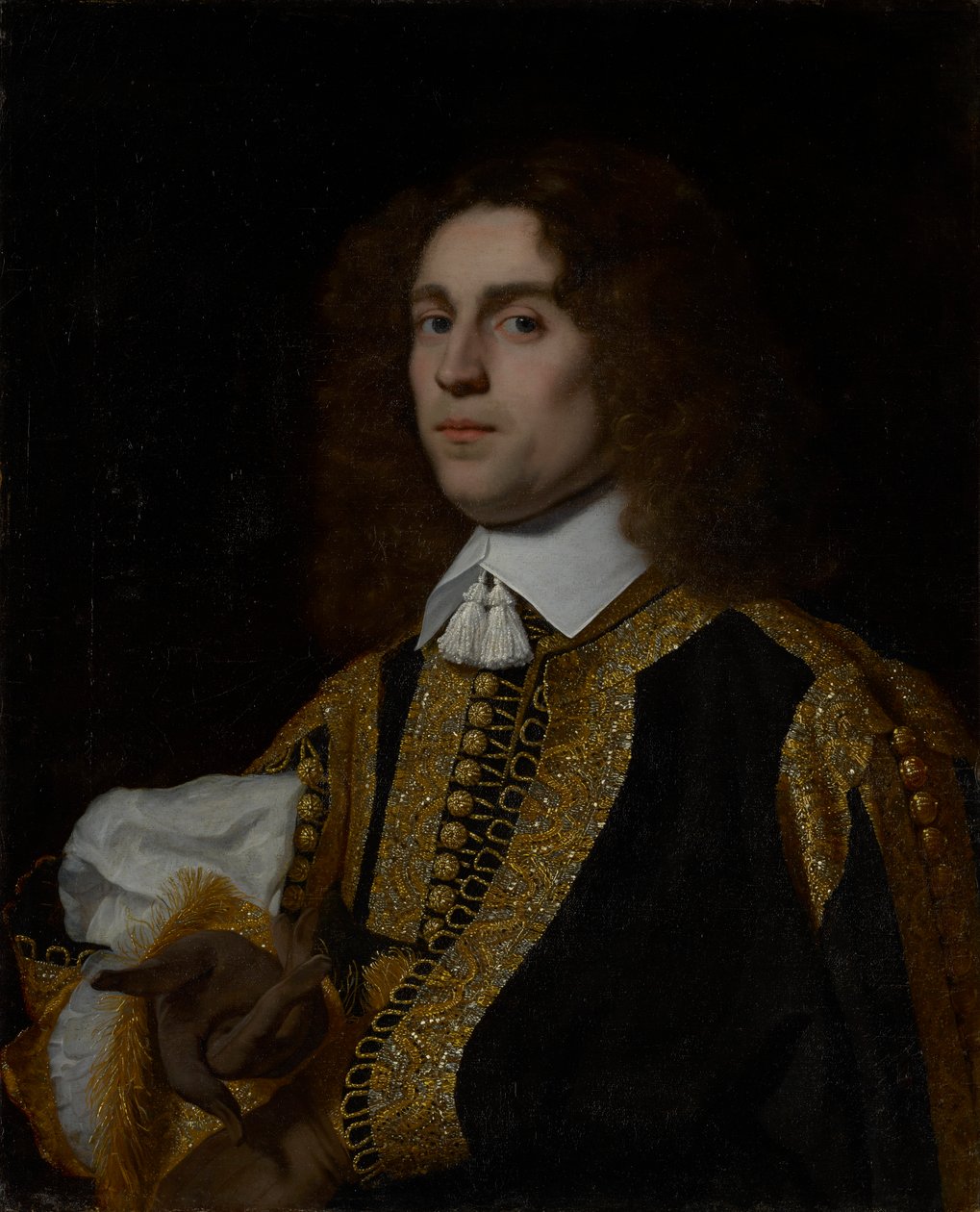 Portrait of a Young Man in Military Costume av Bartholomeus van der Helst