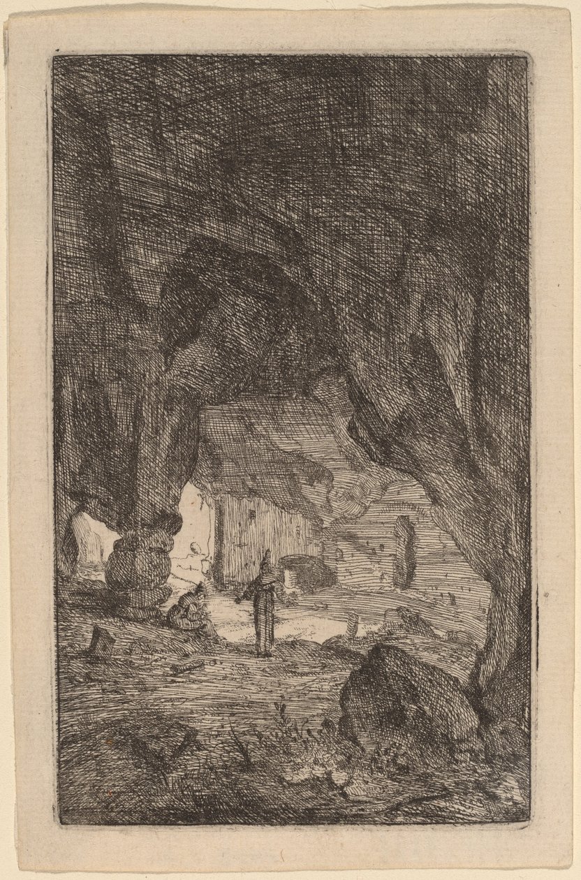 Grotta med bröder av Bartholomeus Breenbergh