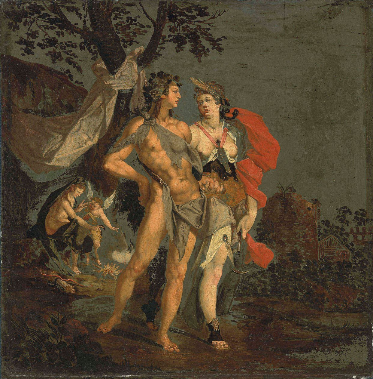 Sine Baccho et Cerere friget Venus av Bartholomeus Spranger